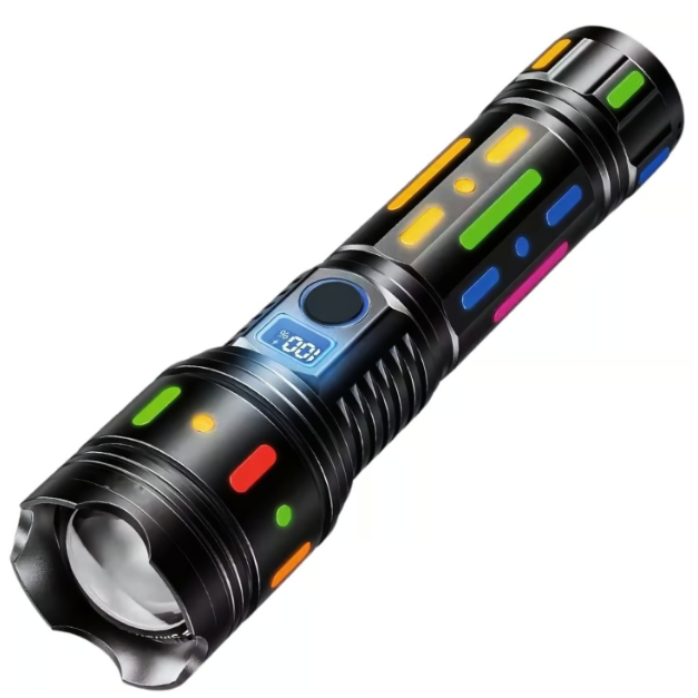 LINTERNA LED SUPER ZOOM 3000M CON POWER BANK