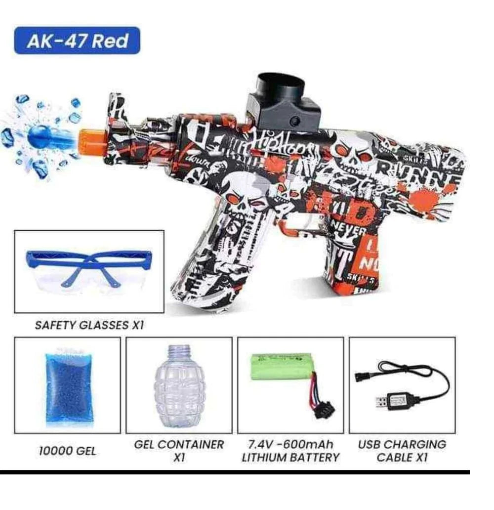 AK47 DE JUGUETE CON BALINES HIDROGEL